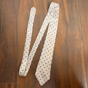 Kenneth Stevens Gray Paisley 100% Silk Tie